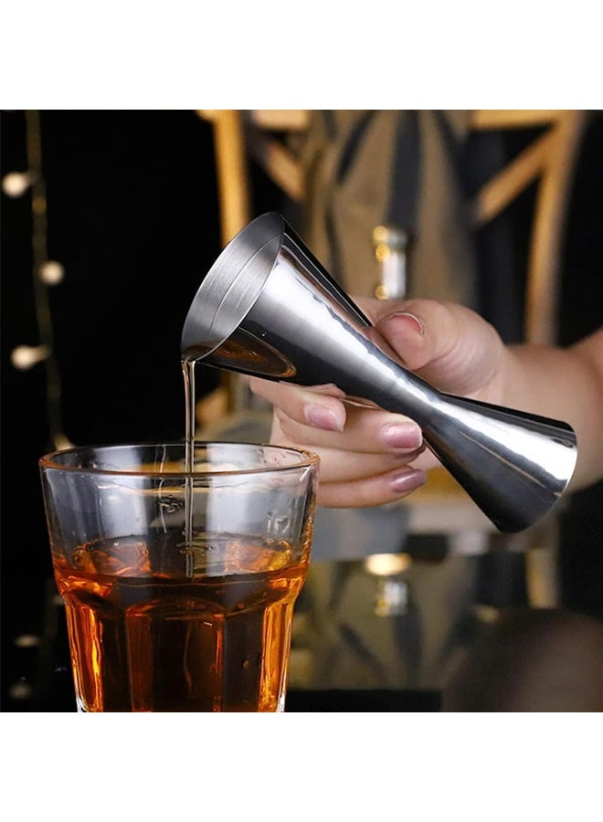 الفولاذ المقاوم للصدأ مزدوج جيجر روح قياس كأس 30ml / 60ml مرآة الانتهاء جين جيجر للكوكتيل بار طلقة القياس - Image 4